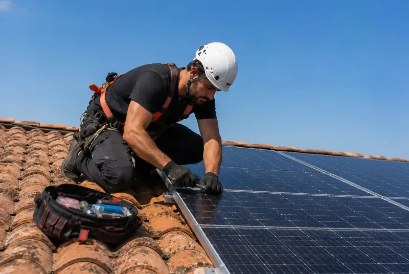 Maintenance et monitoring de panneaux solaires à Gétigné