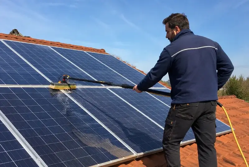 Nettoyage et entretien de panneaux solaires à Gétigné